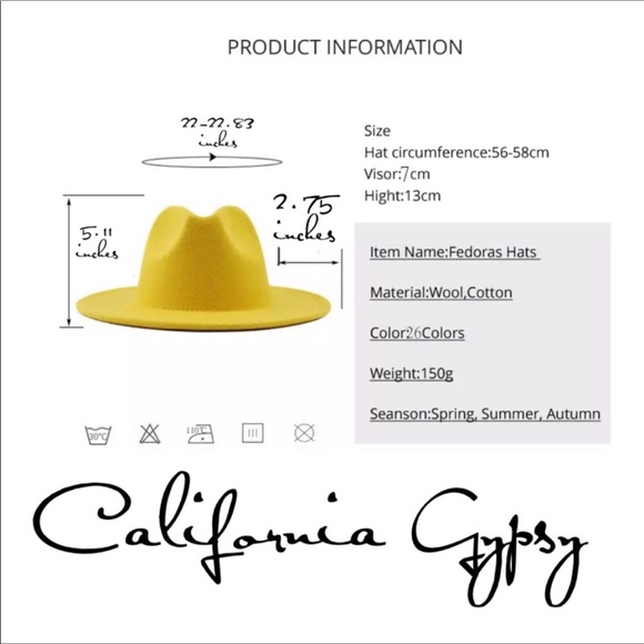 Rancher Boho Fedora Western Hat - Picture 6 of 6